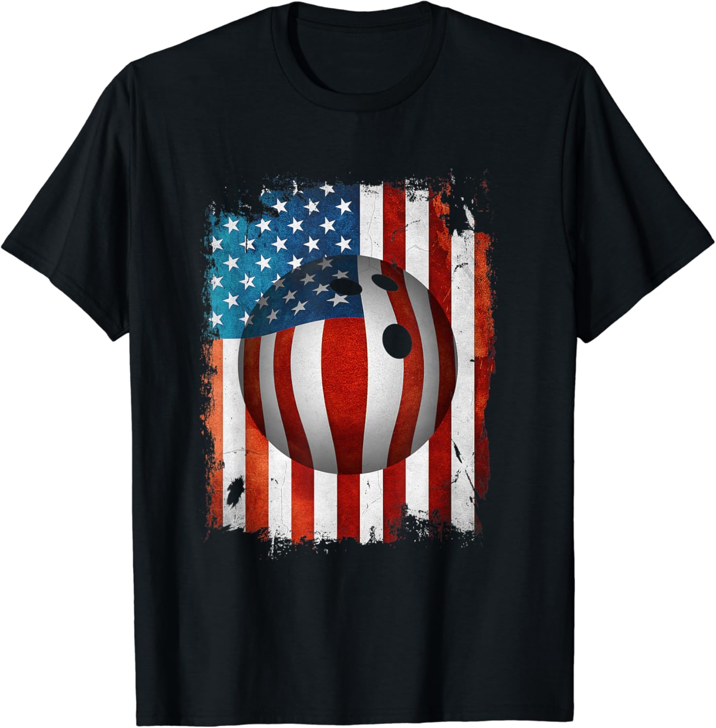 American Flag Bowling Funny Shirt Gift TShirt Amazon.co.uk Fashion